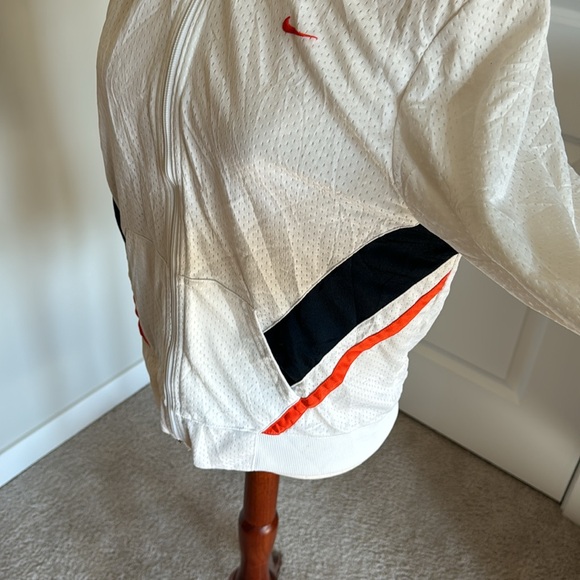 Vintage Nike rare white blue orange nylon polyester athletic jacket size XL - Picture 6 of 10